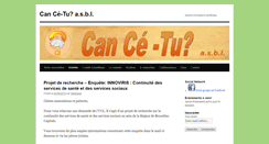 Desktop Screenshot of cance-tu-asbl.eu