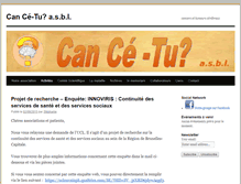 Tablet Screenshot of cance-tu-asbl.eu